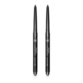Revlon ColorStay Pencil Eyeliner with Built-in Sharpener, 201 Black, 2 Pack