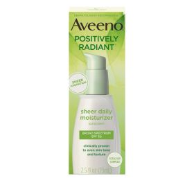Aveeno Positively Radiant Sheer Daily Moisturizer SPF 30, 2.5 fl oz