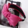 Hot Pink Womens Handmade Large Bowknot Wide Hairband Fabric Headband Hair Loop