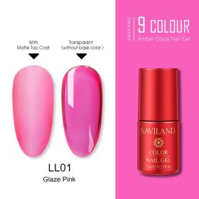 Transparent lasting phototherapy glue (Color: Pink)