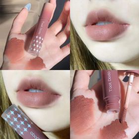 8 Colors Fashion Waterproof Lasting Matte Nude Lipstick Temperament Red Lip Gloss Liquid Lipstick Women Lip Makeup 2022 New (Color: 1)