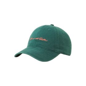 Summer baseball cap Male soft top cap Female Versatile hat Male sunscreen hat (Color: Atlantic green, size: Adjustable6)