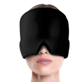 Hot & Cold Gel Therapy Headache Migraine Relief Cap (Color: Black Set)